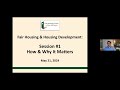 Fair housing  housing development how  why it matters