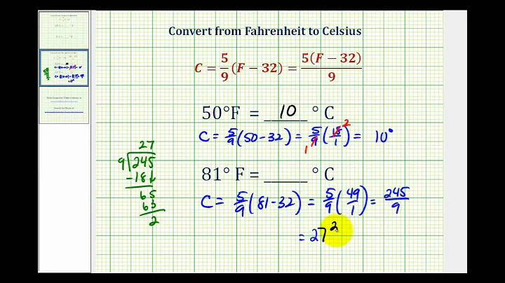 Ex:  Convert Temperature from Fahrenheit to Celsius