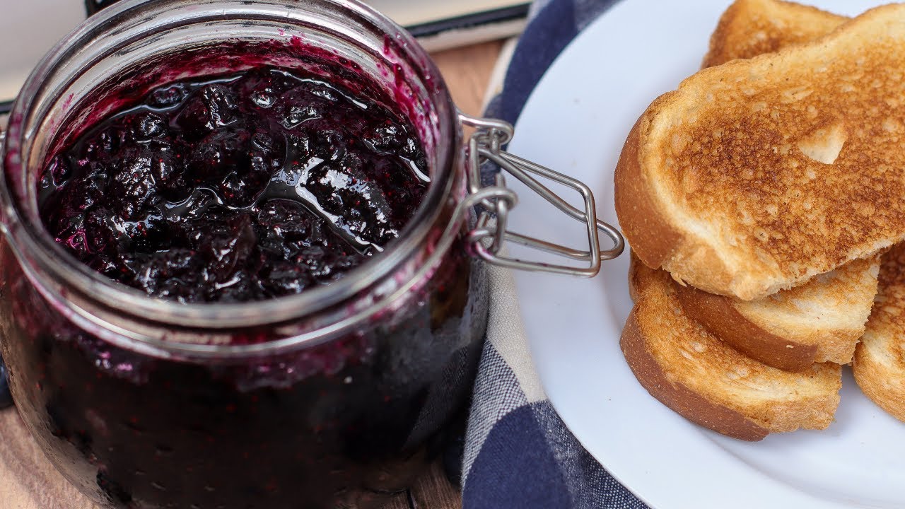 The BEST 3-Ingredient Blueberry Jam 🫐 |  (Small Batch, No Pectin)|