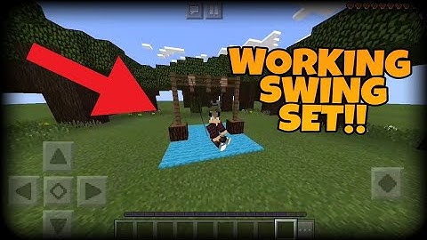 ✔ Minecraft How To Make a WORKING Swing Set!