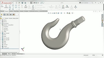 Cran hook modeling in solidwork