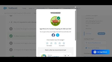 Agentforce for Guided Shopping for B2B and D2C in Trailhead Salesforce 2025!