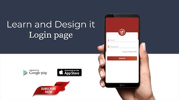 How to create an attractive login page on android studio | using xml language