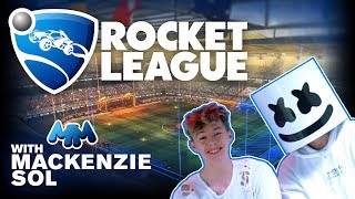 Rocket League Let's Play Challenge Ft. Mackenzie Sol | Gaming with Marshmello