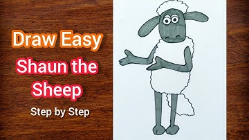 How to Draw Shaun the Sheep Easy | Step by Step for Kids