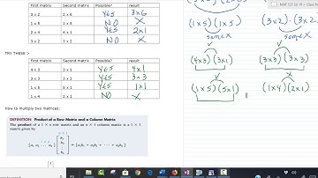 MAT 123 Finite Math Section 4.4 Matrix Arithmetic