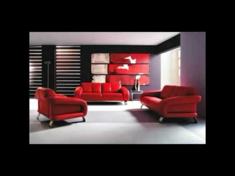 Salas Decoraciones en Rojo. - YouTube