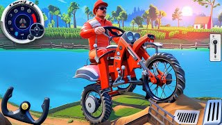 Bike Stunt Race Tracks Simulator 3D - Motor Bike Motocross Impossible Racing - Android GamePlay #8 screenshot 3