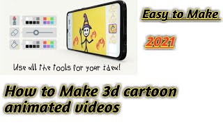 How to Make animated cartoon stories Using Mobile App||Create Cartoon Moral stories with stick man screenshot 2