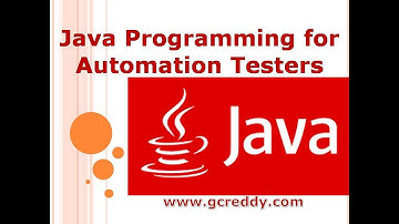 Java Programming for Automation Testers | G C Reddy |