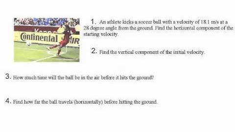 Projectile Angle Problems