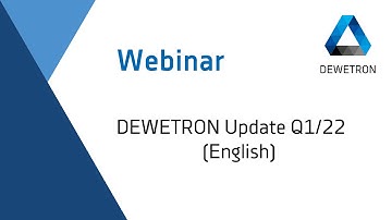 DEWETRON UPDATE Q1/22 (OXYGEN 6.0)