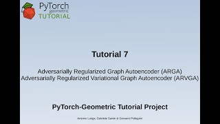 PyTorch Geometric tutorial: Adversarial Regularizer (Variational) Graph Autoencoders screenshot 3
