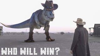 CowBoy Vs CowRex | Jurassic World T-Rex Dinosaur Fan Movie