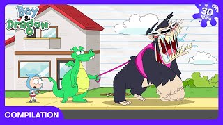 Boy & Dragon - Funny Animal Care Adventures! | Kids Cartoons | WildBrain Zoo