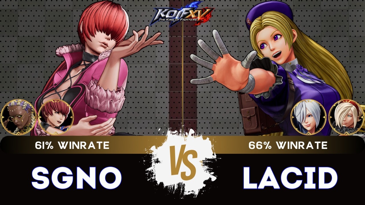 KOF XV ▰ SGNO (Chris/Shermie/Dolores) 🆚 LACID (Ángel/Hinako/Ash)🎞️Replay Match - 2/26