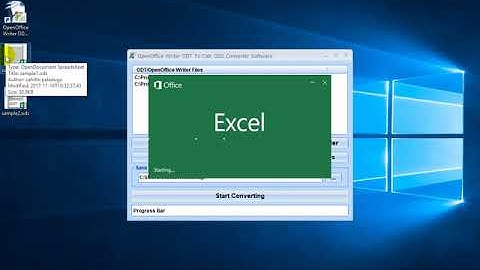 How To Use OpenOffice Writer ODT To Calc ODS Converter Software