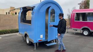 Food trailer FT1 Mobile Food Cart Trailer  made To Order Stainless Steel Customized