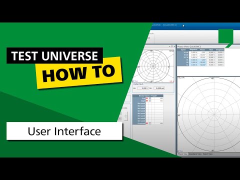 Test Universe User Interface