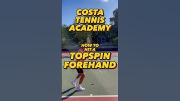 How To Hit A TOP SPIN FOREHAND | Costa Tennis Academy