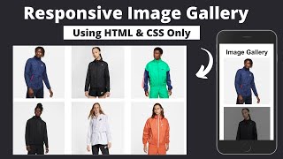 Create Responsive Image Gallery Using HTML and CSS || Simple Image gallery