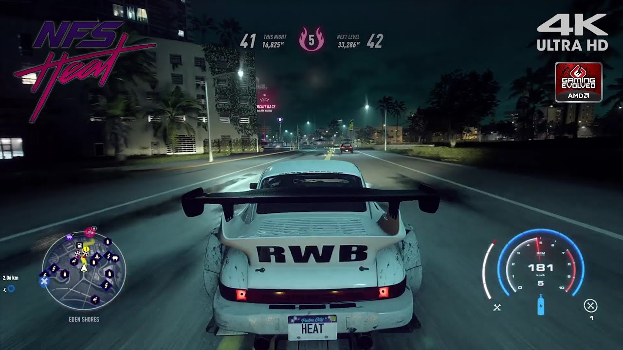 Need for Speed Heat II How to Earn Rep Quickly Night Gameplay 4K 60 FPS ...