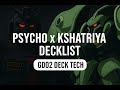 Gundam TCG Psycho + Kshatriya Control/Midrange | GD02 Deck Guide