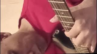 Latihan Picking Gitar Elektrik Dengan tempo pelan #hobinyajajat #gitaran #gitaris