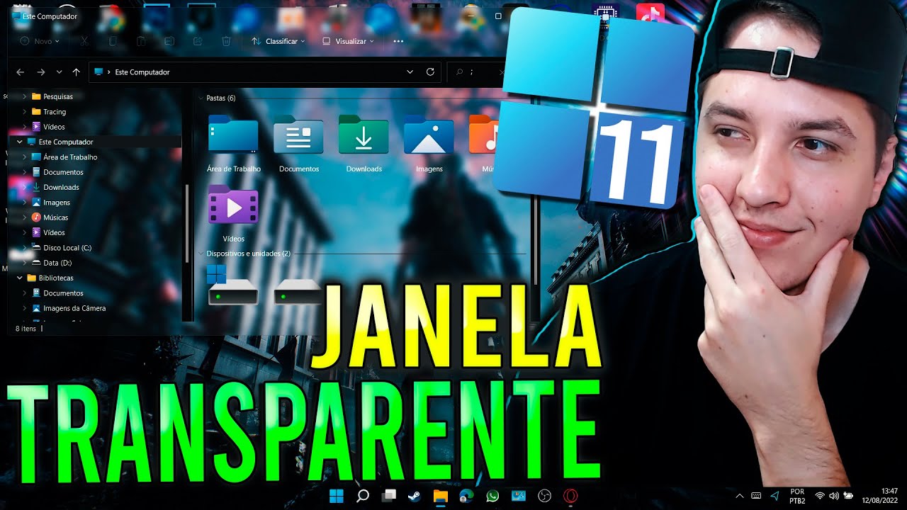 Efeito de transparência nas janelas do Windows 11 - Microsoft Community