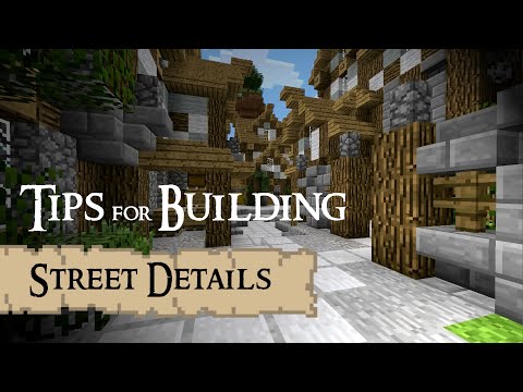 Tips for building - Street details (Minecraft)