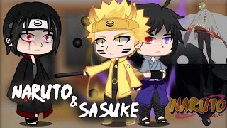 React to Naruto and Sasuke |AKATSUKI|shippuden|Boruto||gacha club||pt2