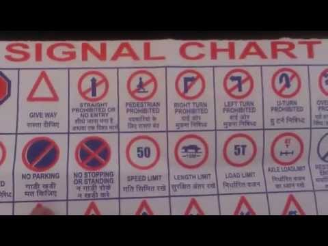 Road Signs And Meanings Chart In India