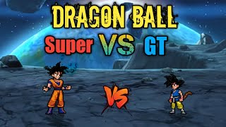 Goku Super(all form) VS Goku GT(all form) in Jump Force Mugen