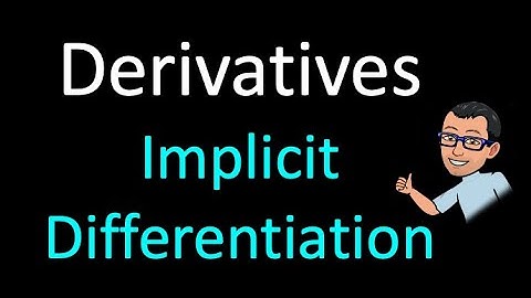 #Implicit #Differentiation (#Derivatives)