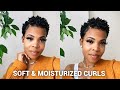 "Kinky-Curly" for | Dry Natural Hair | moisturized curls! ( short natural hair)