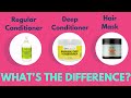 Regular Conditioner, Deep Conditioner, Hair Mask| What's The Difference?