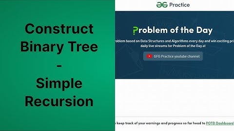 Construct Binary Tree from String with bracket representation || potd || C++ sol || #geeksforgeeks
