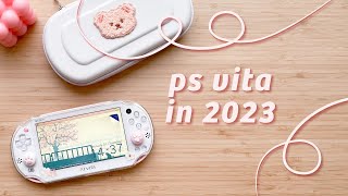 🪷 japanese ps vita in 2023!!  unbox & customise with me!!