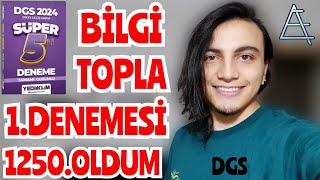 DGS Yediiklim Süper 5 li Deneme - 1.Denemesi - DGS Denemeleri Serisi 12