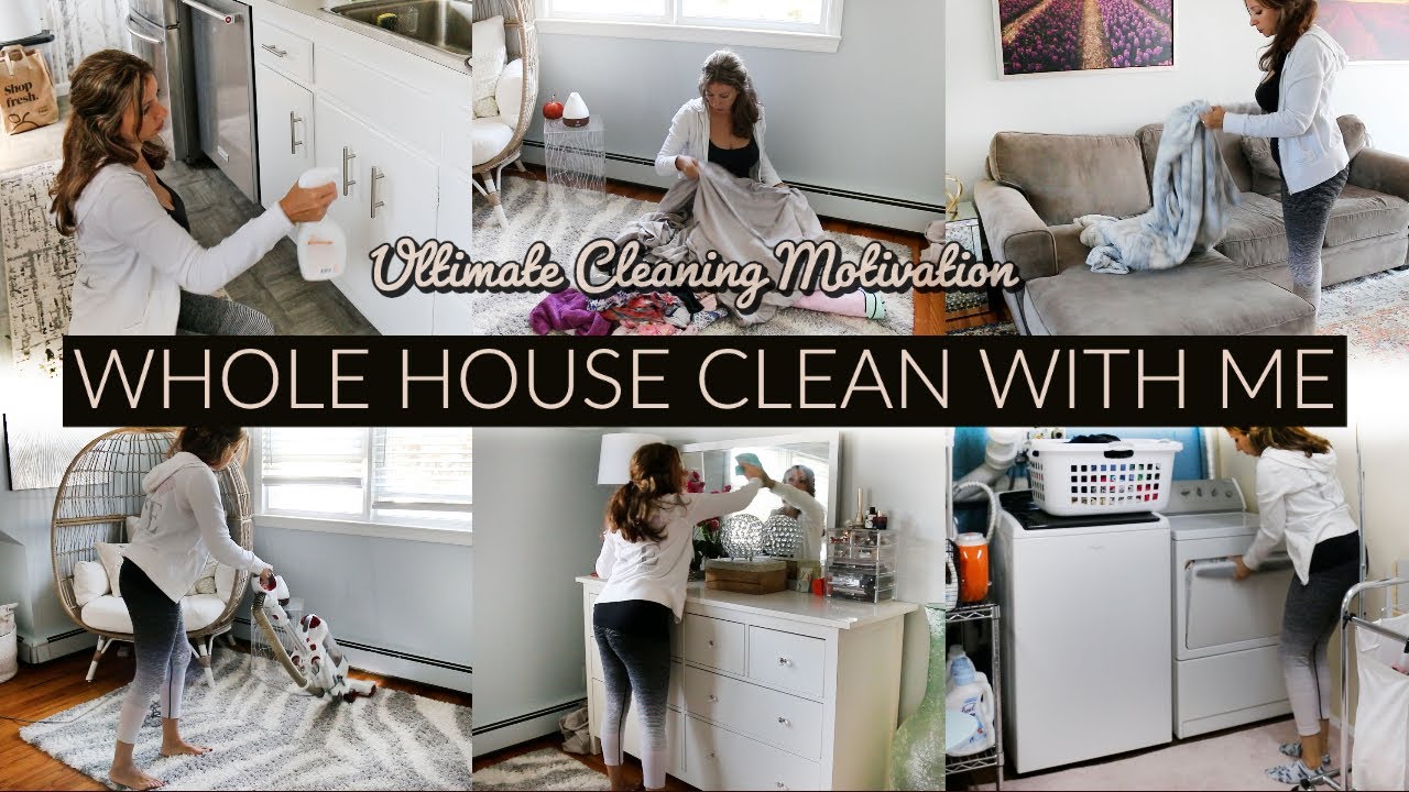 WHOLE HOUSE CLEAN WITH ME || CLEANING MOTIVATION 2022 - YouTube