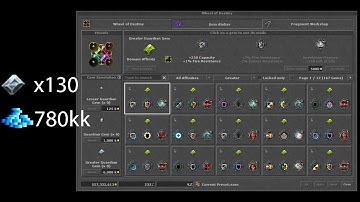 Tibia Global - Yovera - Revealing 130 Greater Guardian Gems