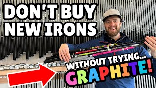 We will all be using GRAPHITE iron shafts soon!... #golfshafts #customfitting