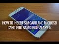 How to Insert SIM Card and Micro SD Card into Samsung Galaxy J2