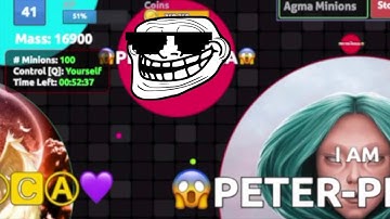 Agma.io Destroyed with 100 XXL Bots