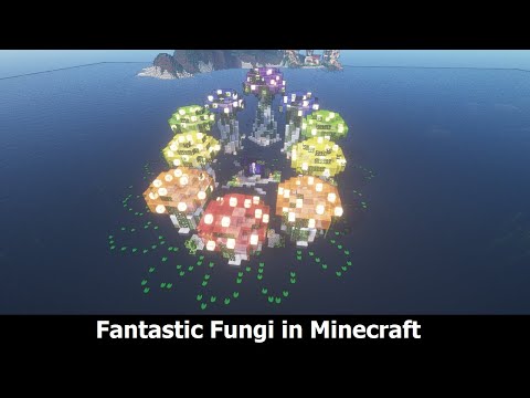 MINECRAFT: Magic Mushrooms Nether Portal Design ( Fantastic Fungi in Minecraft)