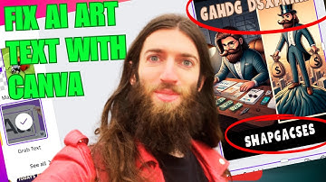How To Correct Text In AI Art From DALLE 3 With Canva AI