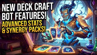Stats and Synergy Packs features | DeckCraft Bot AI Demo screenshot 3
