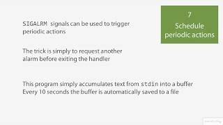 07 09 Programming Linux Scheduler and  Periodic Actions