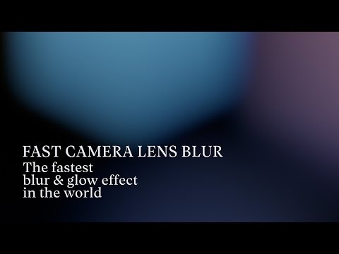 Fast Camera Lens Blur for After Effects and Premiere Pro