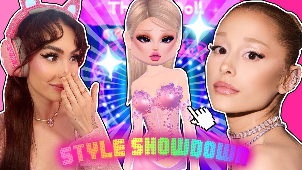 Pretending To Be ARIANA GRANDE In STYLESHOWDOWN So I Can WIN In Dress To Impress